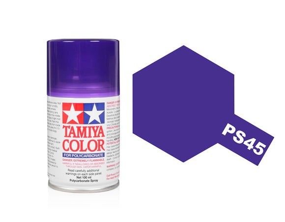 Tamiya PS-45 Translucent Purple Pollycarbonate Spray Paint 86045