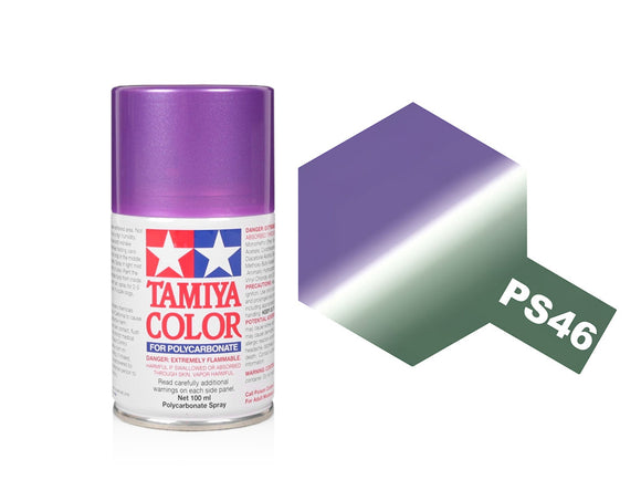 Tamiya PS-46 Iridescent Purple/Green Pollycarbonate Spray Paint 86046