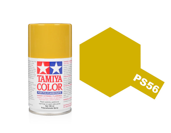 Tamiya PS-56 Mustard Yellow Pollycarbonate Spray Paint 86056