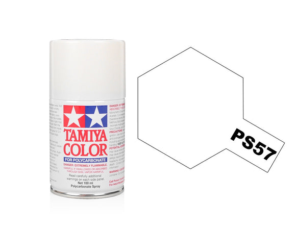 Tamiya PS-57 Pearl White Pollycarbonate Spray Paint 86057