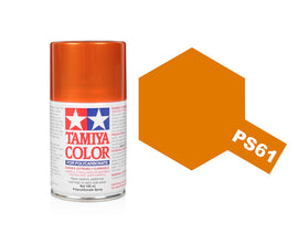 Tamiya PS-61 Metallic Orange Pollycarbonate Spray Paint 86061