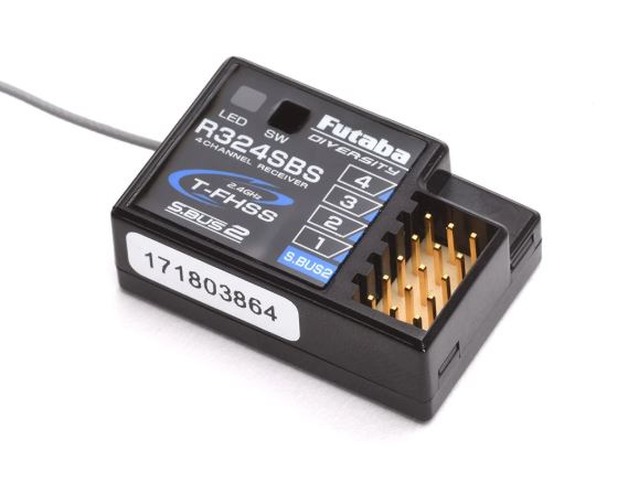 Futaba R324SBS 4-Channel T-FHSS Receiver - S-Bus 2.4GHz