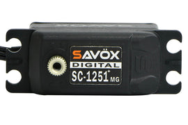 SAVOX DIGITAL LOW PROFILE SERVO 9KG @ 6V -BLACK EDITION - PLUS SC-1251MGB+ - 0