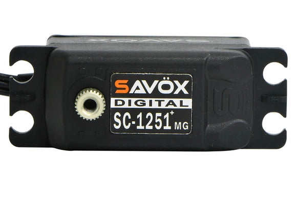 SAVOX DIGITAL LOW PROFILE SERVO 9KG @ 6V -BLACK EDITION - PLUS SC-1251MGB+