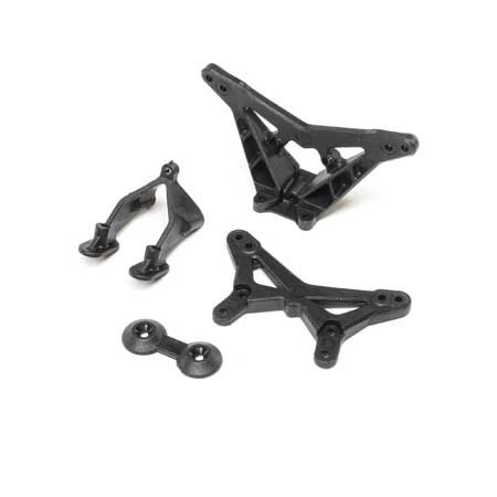 FR/RR Shock Tower Wing Stay: Mini-T 2.0, Mini-B Z-LOS214012