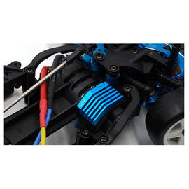 YEAH RACING ALUMINUM MOTOR SIDE HEAT SINK FOR TAMIYA M07 BLUE TAMC-032BU - 0