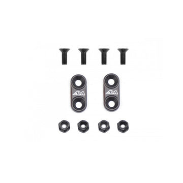 Arrowmax 1/10 On-Road Alloy Wing Mounts - Grey AM030105