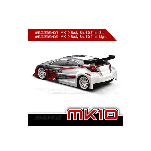 BLITZ MK10 1/10th FWD Bodyshell 0.5 60239-05