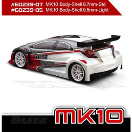 BLITZ MK10 1/10th FWD Bodyshell 0.7 60239-07
