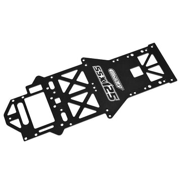 CORALLY SSX125 CHASSIS 7075 ALUMINIUM 2.0MM BLACK C-00105-001