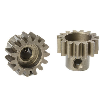 CORALLY M1.0 PINION SHORT HARDENED STEEL 15 TEETH SHAFT DIA. 5MM C-72715
