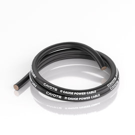 CAYOTE 11AWG Thin-Wall Silicone Wire - 1M Black CYECW05