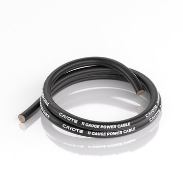 CAYOTE 11AWG Thin-Wall Silicone Wire - 1M Black CYECW05