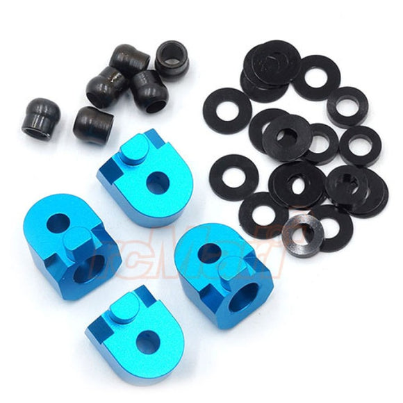 Yeah Racing Rear PIN Angle Adjustment Mount set Tamiya M07 Blue TAMC-034BU