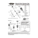Yeah Racing SHOCK-GEAR 60MM DAMPER SET 1/10 TC BLUE DSG-0060BU-5