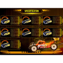 Sunpadow LiPo 5300mAh 7.6v 2S 160C Shorty 21.5mm SURBJ0010H-2