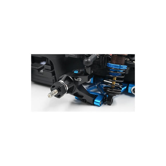 Aluminum 210mm 225mm Wheelbase Rear Hub 2 pcs Black For Tamiya M07 TAMC-056BK