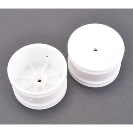 Schumacher Wheel; Hex Rear - White - Off Road - pr U4366