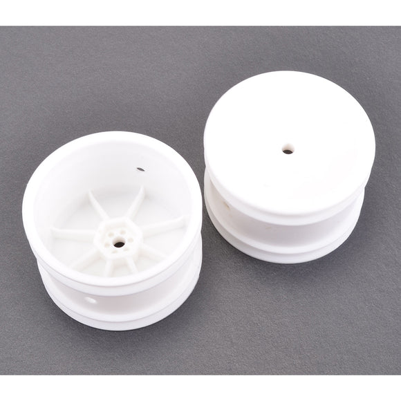 Schumacher Wheel; Hex Rear - White - Off Road - pr U4366