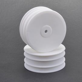 Schumacher Wheel; Hex Front - White - 4wd - pr U4496