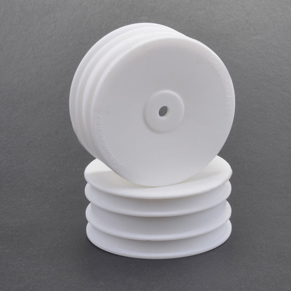 Schumacher Wheel; Hex Front - White - 4wd - pr U4496