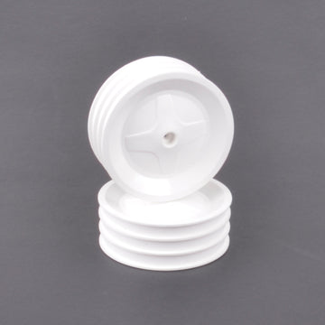 Schumacher Front Wheels White (pr) - TC,CC,PC U7597