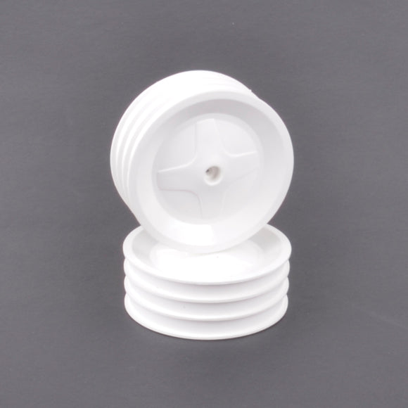 Schumacher Front Wheels White (pr) - TC,CC,PC U7597
