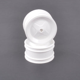 Schumacher Rear Wheels White (pr) - TC,CC,PC U7598