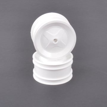 Schumacher Rear Wheels White (pr) - TC,CC,PC U7598
