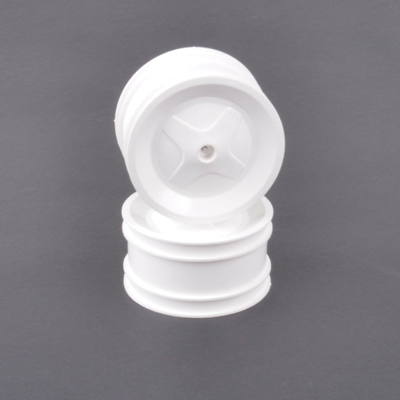 Schumacher Rear Wheels White (pr) - TC,CC,PC U7598