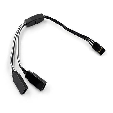 Yeah Racing 150MM 60-CORE Y HARNESS HIGH CURRENT SERVO WIRE (JR/FUTABA PLUG) WPT-0154bk